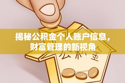 兴文揭秘公积金个人账户信息，财富管理的新视角