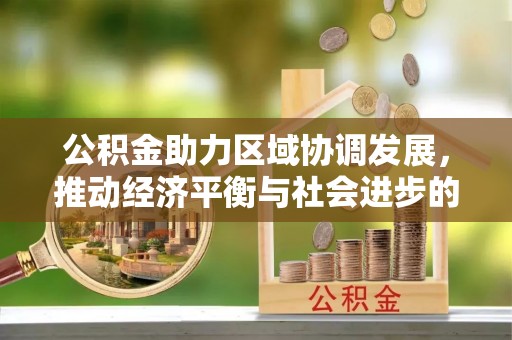 兴文公积金助力区域协调发展，推动经济平衡与社会进步的新引擎