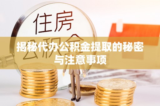 兴文揭秘代办公积金提取的秘密与注意事项