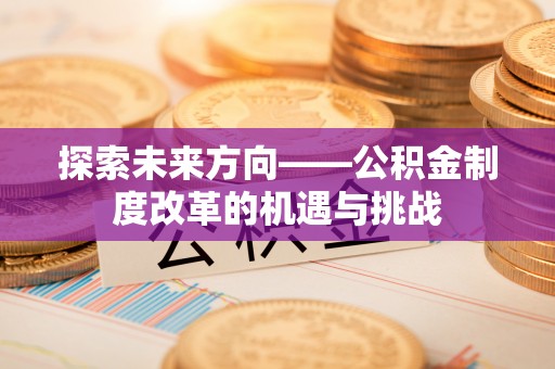 兴文探索未来方向——公积金制度改革的机遇与挑战