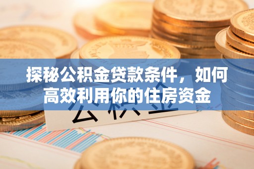 兴文探秘公积金贷款条件，如何高效利用你的住房资金