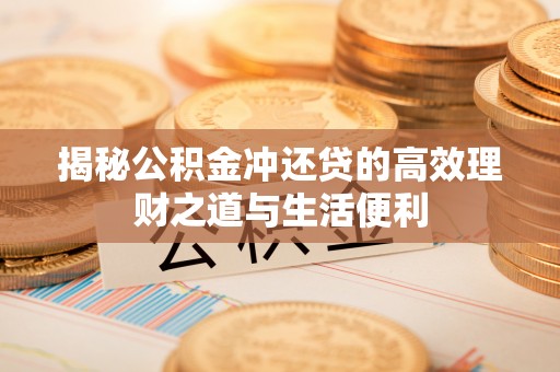 兴文揭秘公积金冲还贷的高效理财之道与生活便利