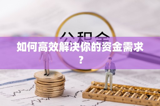 兴文如何高效解决你的资金需求？