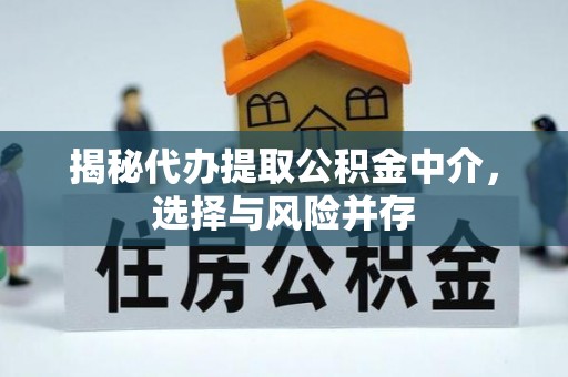 兴文揭秘代办提取公积金中介，选择与风险并存