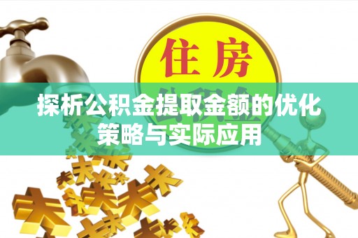 兴文探析公积金提取金额的优化策略与实际应用