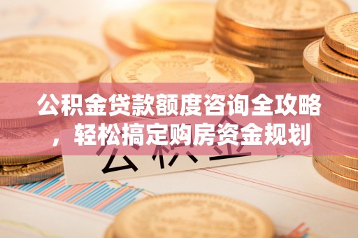 兴文公积金贷款额度咨询全攻略，轻松搞定购房资金规划