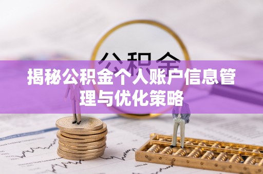 兴文揭秘公积金个人账户信息管理与优化策略