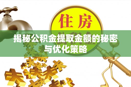 兴文揭秘公积金提取金额的秘密与优化策略
