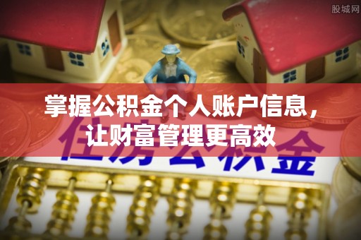兴文掌握公积金个人账户信息，让财富管理更高效