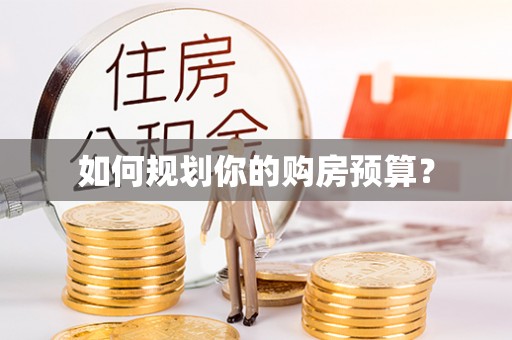 兴文如何规划你的购房预算？