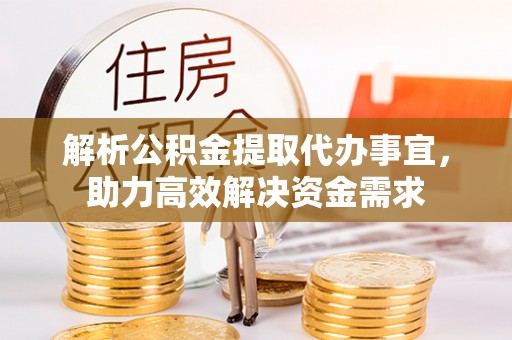 兴文解析公积金提取代办事宜，助力高效解决资金需求