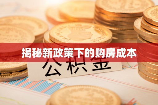 兴文揭秘新政策下的购房成本
