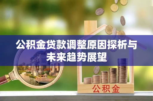 兴文公积金贷款调整原因探析与未来趋势展望