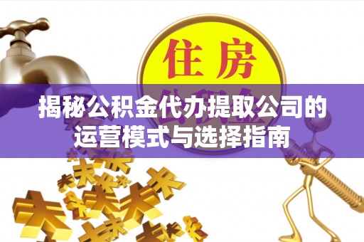 兴文揭秘公积金代办提取公司的运营模式与选择指南