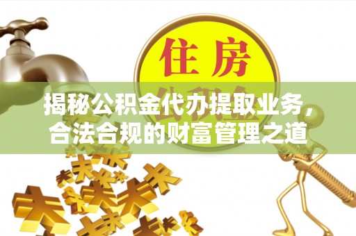 兴文揭秘公积金代办提取业务，合法合规的财富管理之道