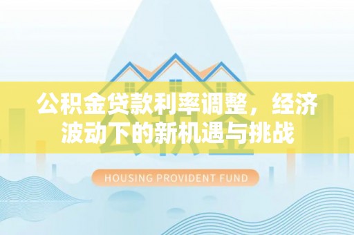 兴文公积金贷款利率调整，经济波动下的新机遇与挑战