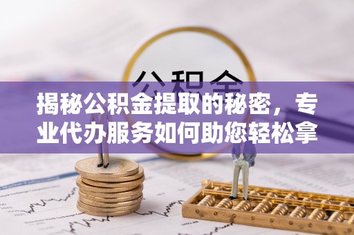 兴文揭秘公积金提取的秘密，专业代办服务如何助您轻松拿钱