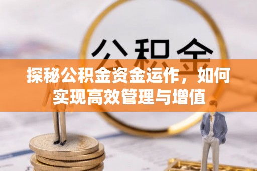 兴文探秘公积金资金运作，如何实现高效管理与增值