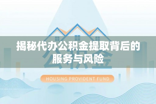 兴文揭秘代办公积金提取背后的服务与风险